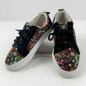 Super Mario‎ Bros Little & Big Boys Official Nintendo Shoes Size 2 Lace Up